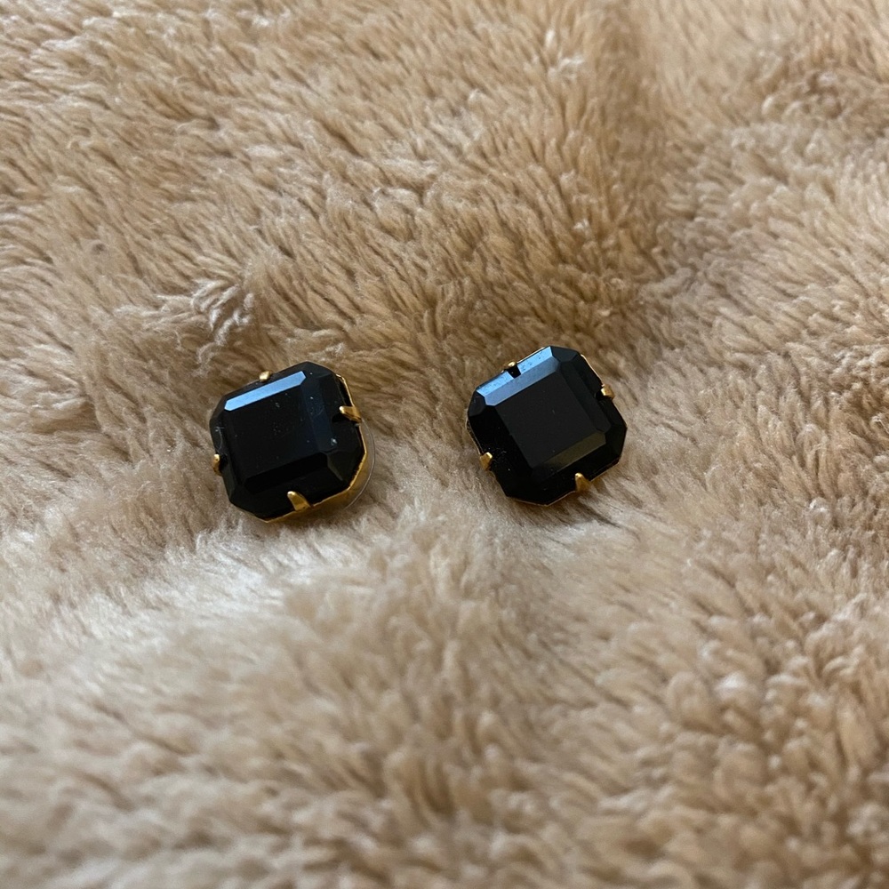 Black KATE spade studs